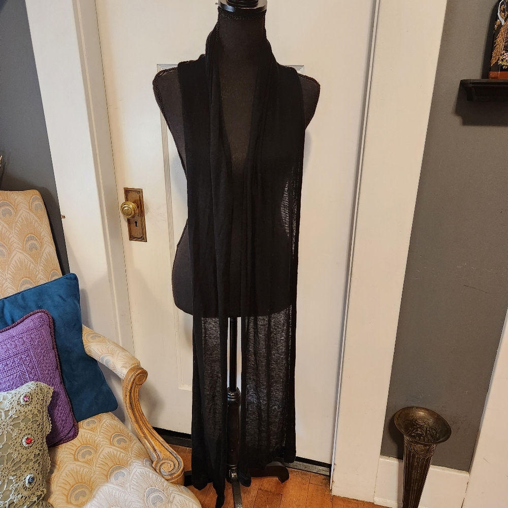 GAP Black Long Sheer Scarf